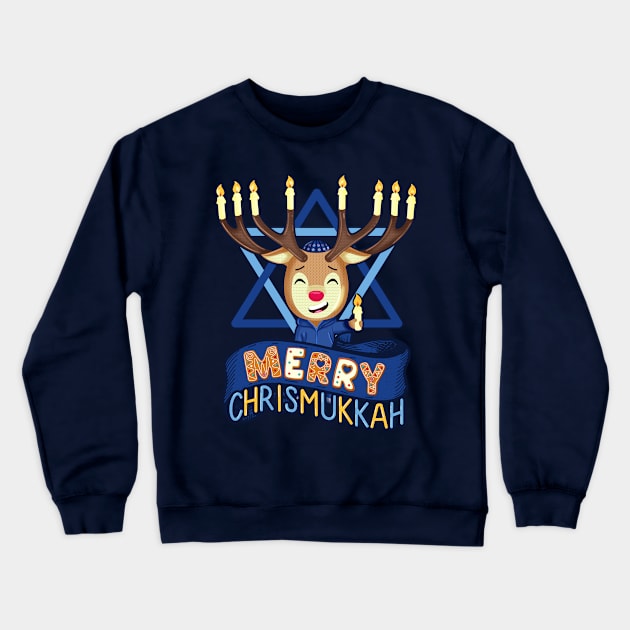 Merry Chrismukkah Crewneck Sweatshirt by GiveMeThatPencil